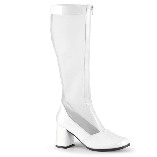 Boots, GoGo, Standard Mesh, White, 5 Women's