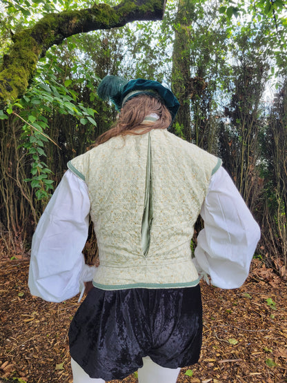 Doublet, Elizabethan Pale Green