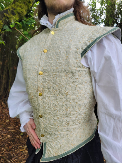 Doublet, Elizabethan Pale Green