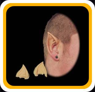 Ears, Foam Latex, Point Tips-Pointy