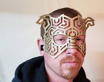 Leather Mask, Hex Gold