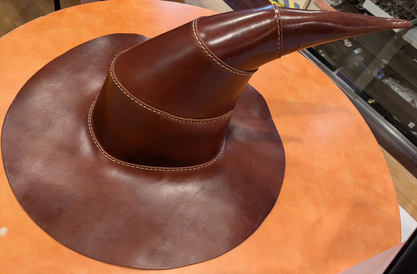 Hat, Leather Wizard 4 Panel
