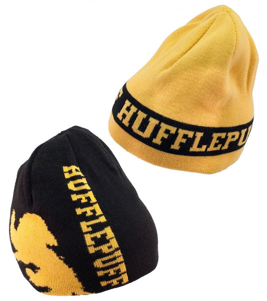 Hufflepuff Reversible Beanie-Yellow Black