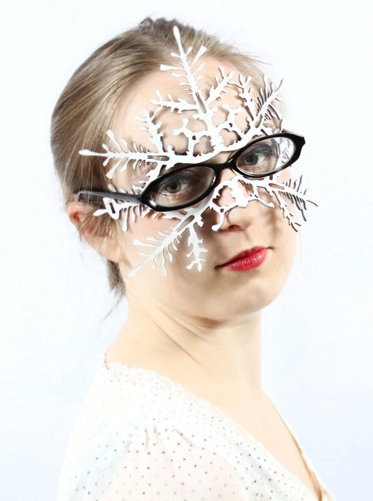 Leather Mask, Snowflake (Glasses)