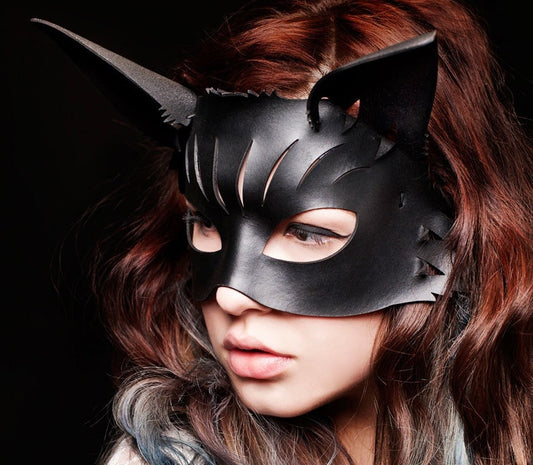 Leather Mask, Wolf Black