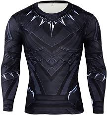 Shirt, Black Panther-Black Silver : X-Large