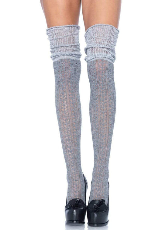 Socks, Knee Scrunch Grey