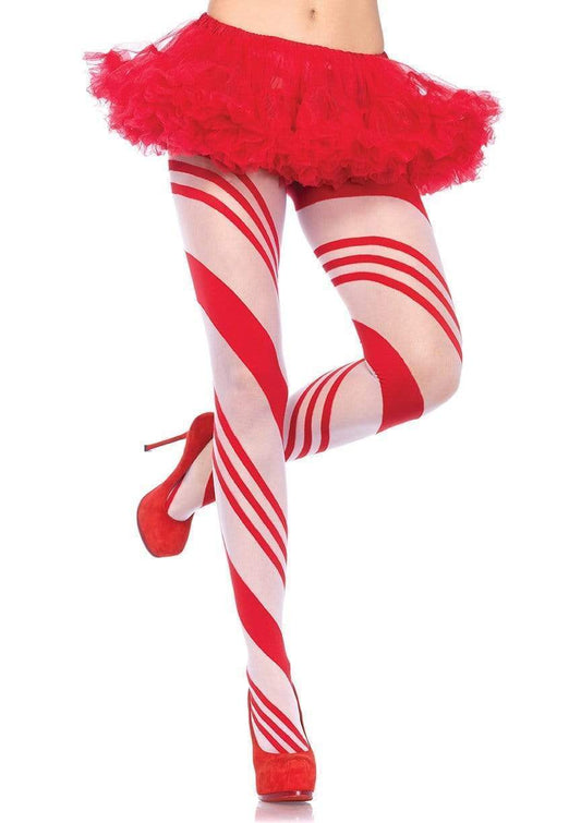 Pantyhose, Candy Cane Striped