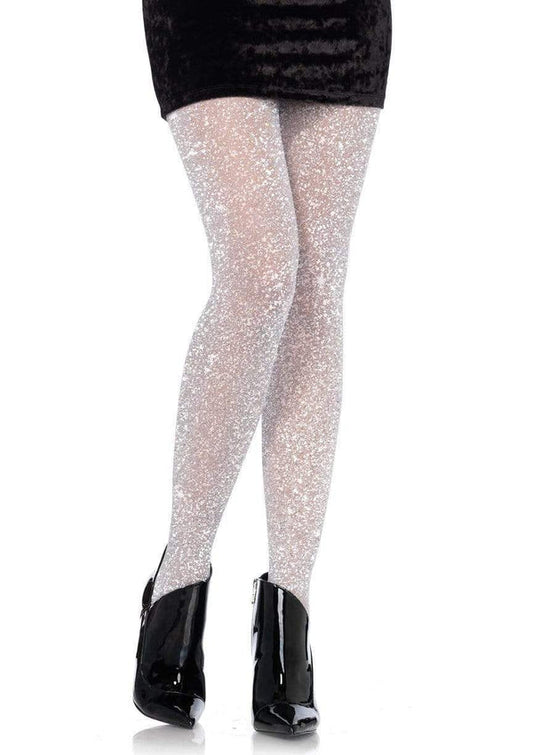 Tights, Shimmer Lurex-Silver : Reg 90-160