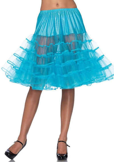 Petticoat, Mid-Length-Turquoise : O/S