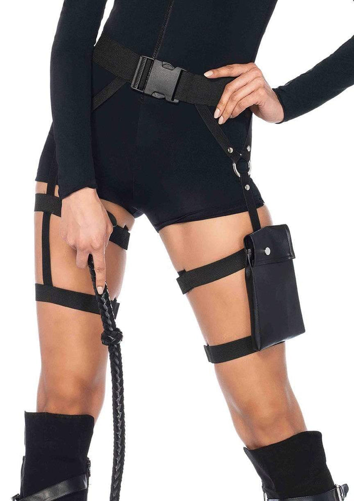 Utility Belt, Multi Strap Black