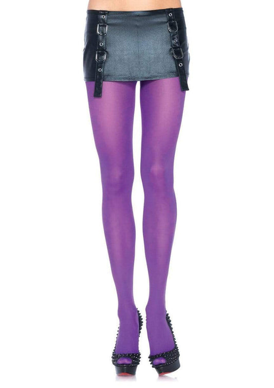 Tights, Opaque-Purple : XL
