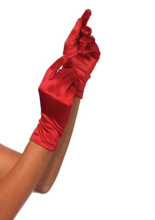 Gloves, Wrist Length Red