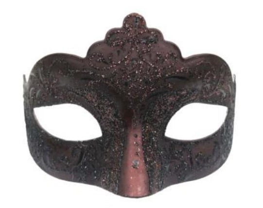 Mask, Burgundy Glitter
