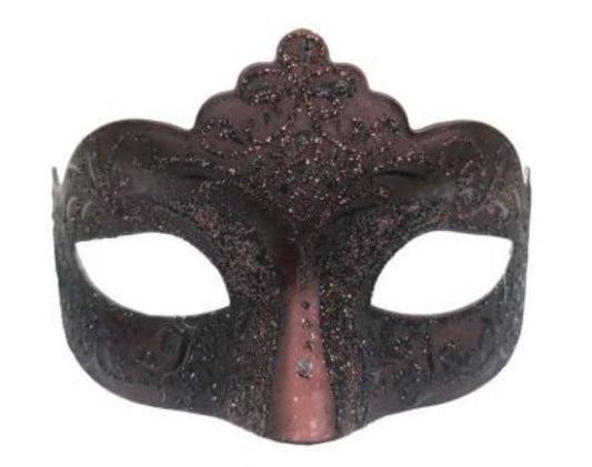 Mask, Burgundy Glitter