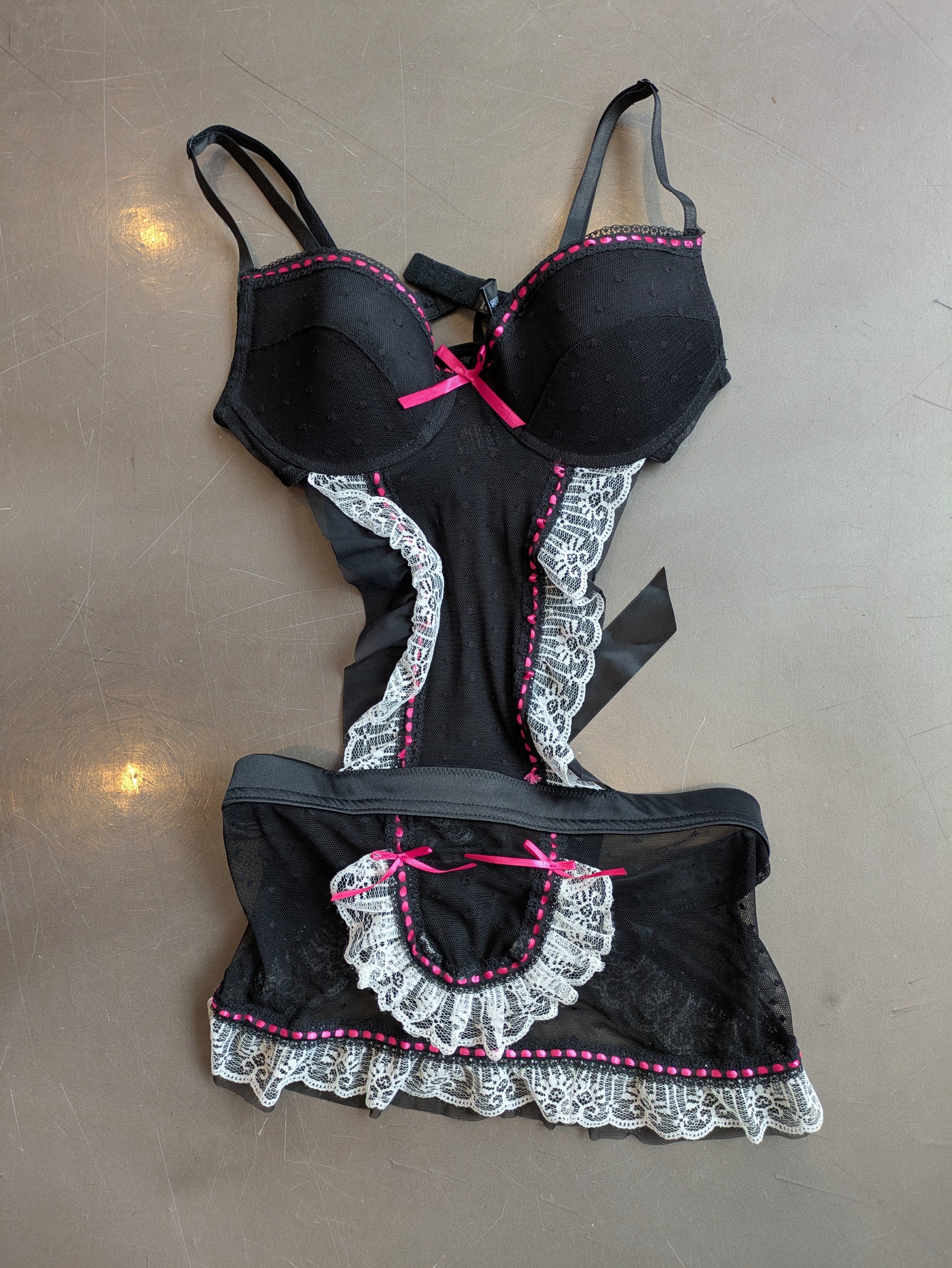 Apron, Maid Lingerie 2pc A Masquerade Costume Apron, Maid Lingerie 2pc A Masquerade Costume