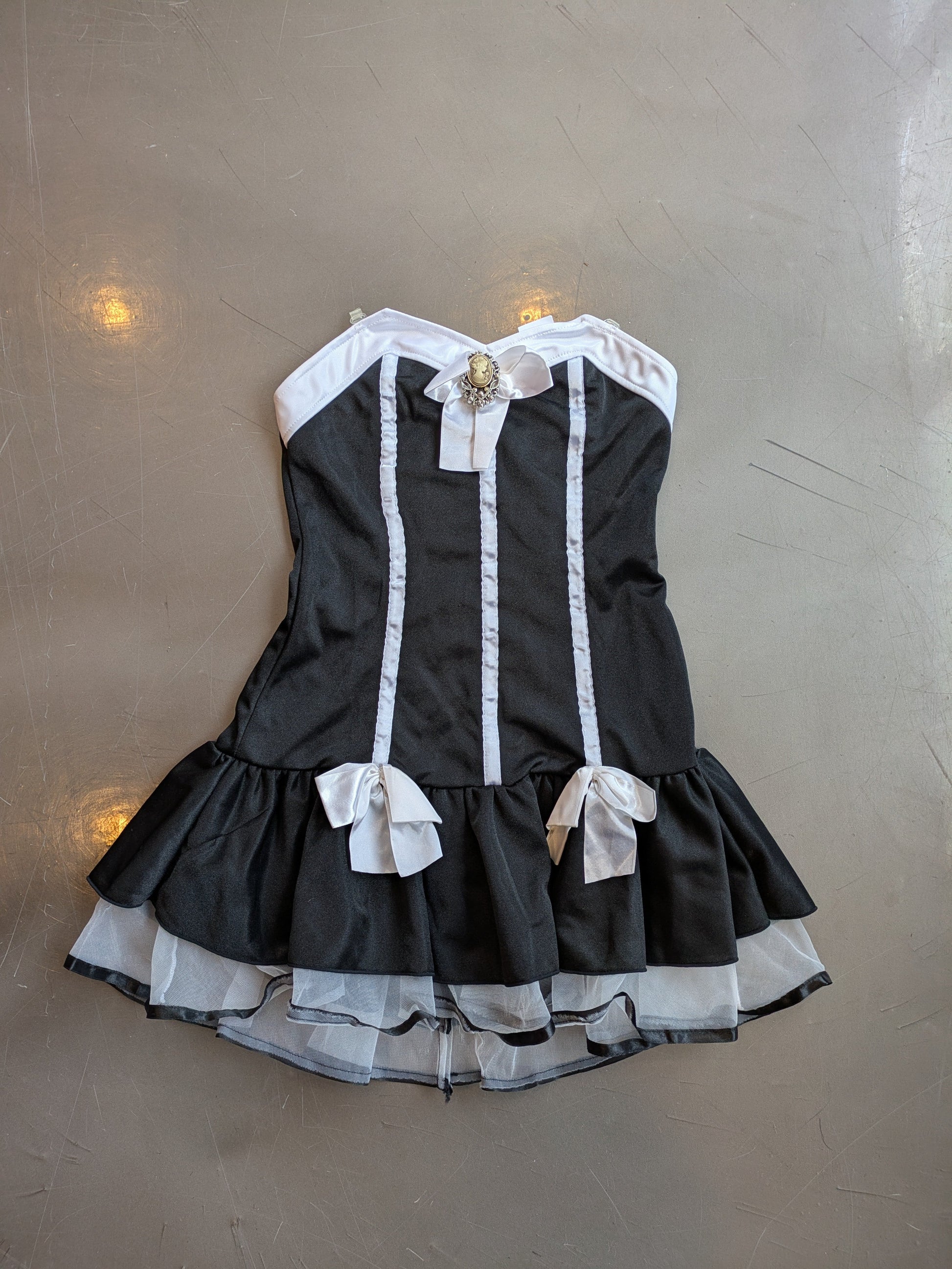 Dress, Maid Used Strapless 26" Chest A Masquerade Costume Dress, Maid Used Strapless 26" Chest A Masquerade Costume