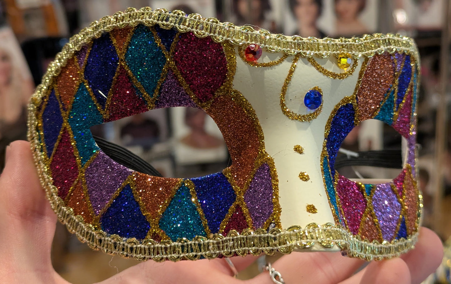 Mask, Harlequin Glitter Colorful