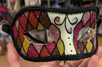 Mask, Harlequin Glitter Colorful