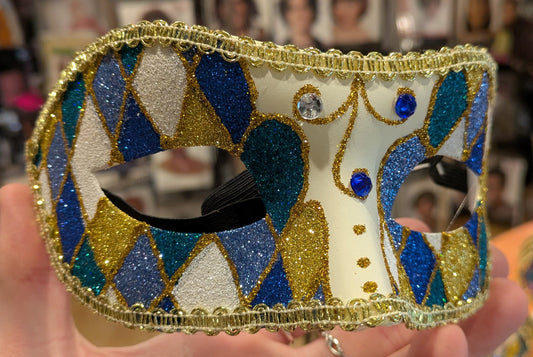 Mask, Harlequin Glitter Colorful