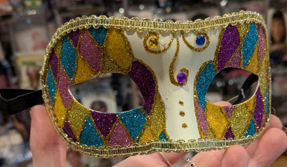 Mask, Harlequin Glitter Colorful