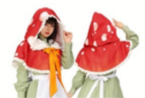 Capelet, Hooded Fantasy Mushroom