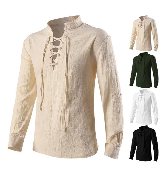 Shirt, Medieval Peasant White