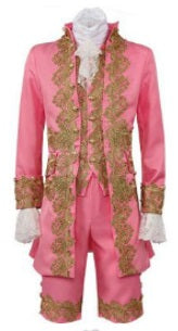 18th Cen Gentleman, 5pc Ensemble Pink
