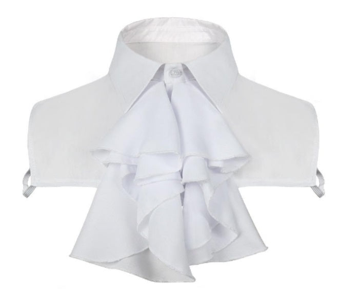 Jabot, Ruffles Dickie White