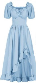 Dress, Chemise Asymmetrical Hike Light Blue L