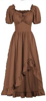 Dress, Chemise Asymmetrical Hike Brown 2X