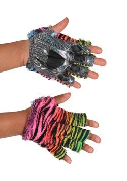 Fingerless Paws rainbow tiger-OS