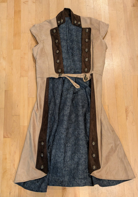 Vest, Pirate Peplum Plain