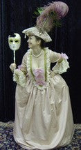 Gown, 18th c. Masquerade Venetian Rose, Medium/Large