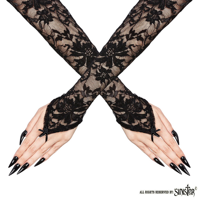 Gloves, Lace Gothic Black