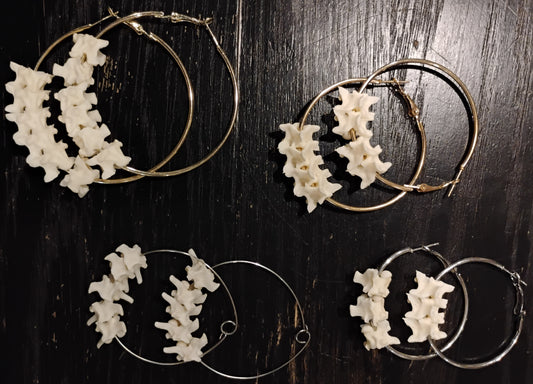 Earrings, Python Bone (Pair)