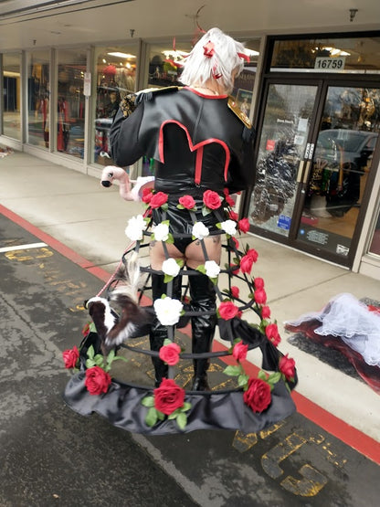 Hoop Skirt, Queen of Hearts 2pc- CUSTOMIZED : 2X