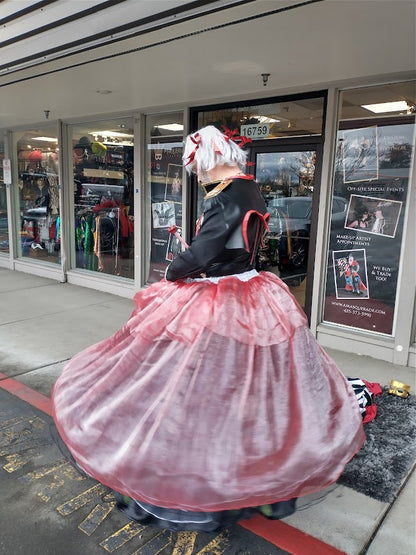 Hoop Skirt, Queen of Hearts 2pc- CUSTOMIZED : 2X