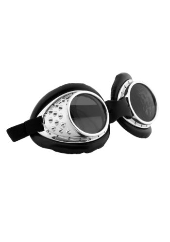 Goggles, Radioactive Aviator Silver/Black
