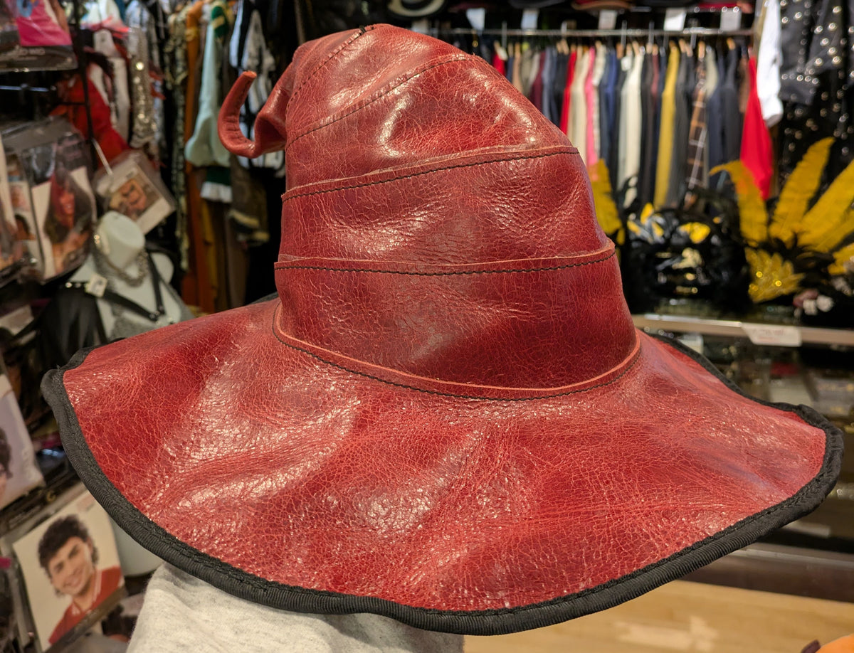 Drooping Hat Hat, Leather Wizard Droopy Deluxe – A Masquerade Costume