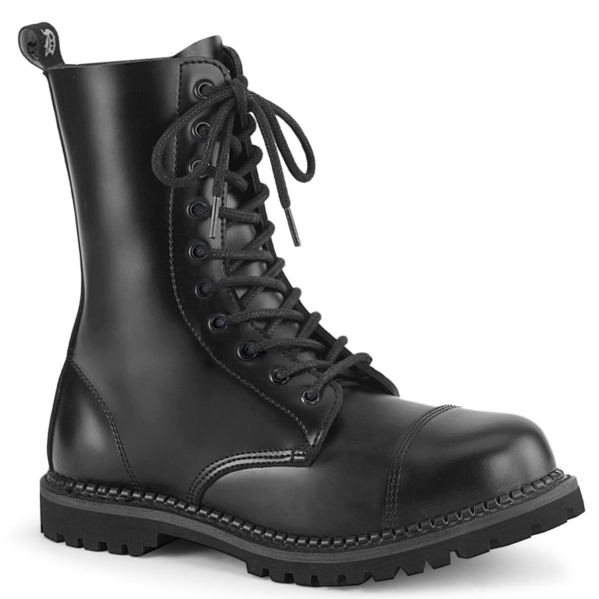 Boot, 80s Military Riot-10-Black : 11 Men's