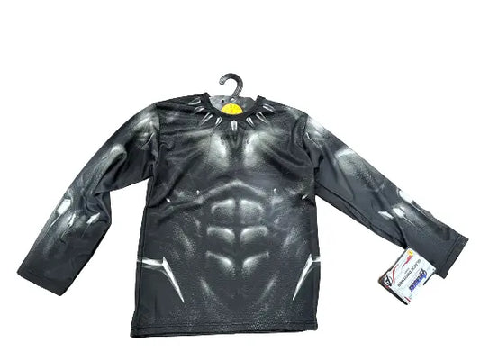 Shirt, Black Panther Child-Black Silver : Child