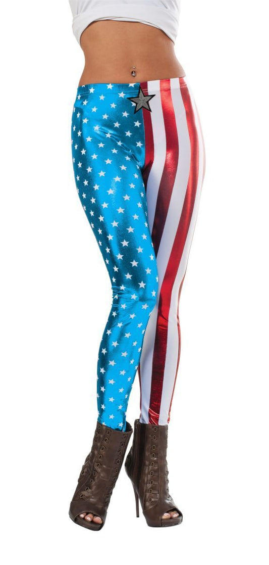 Leggings, American Dream-Metallic
