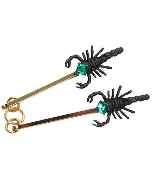 Percival Graves Scorpion Pins-Bronze Green