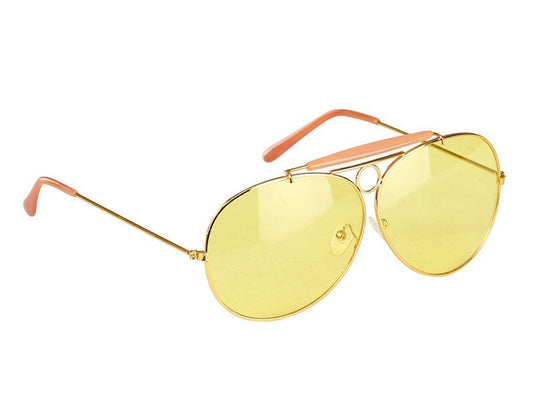 glasses, Aviators, Orange-Orange : Gold