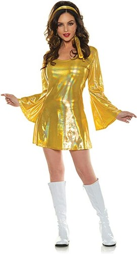 Dress, Disco 70’S-Gold-XL