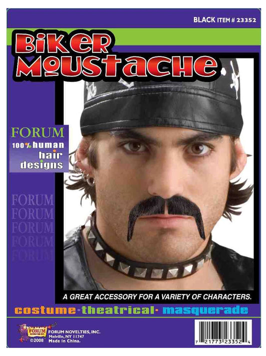 Moustache, Biker-black