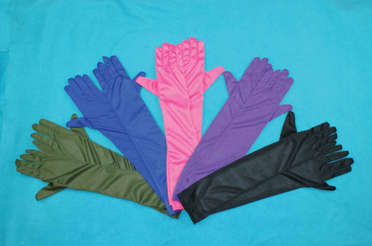 Opera Length Gloves-Purple