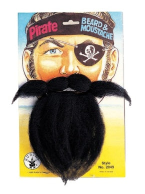 Moustache & Beard, Pirate-Black : ns