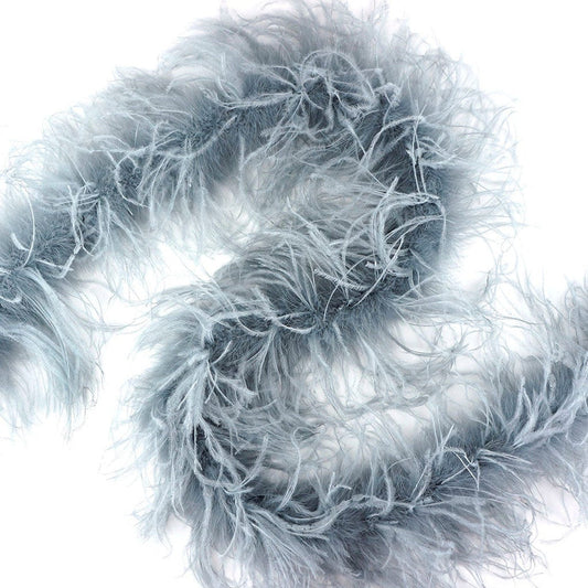 Boa, Ostrich 5 twoply Silver